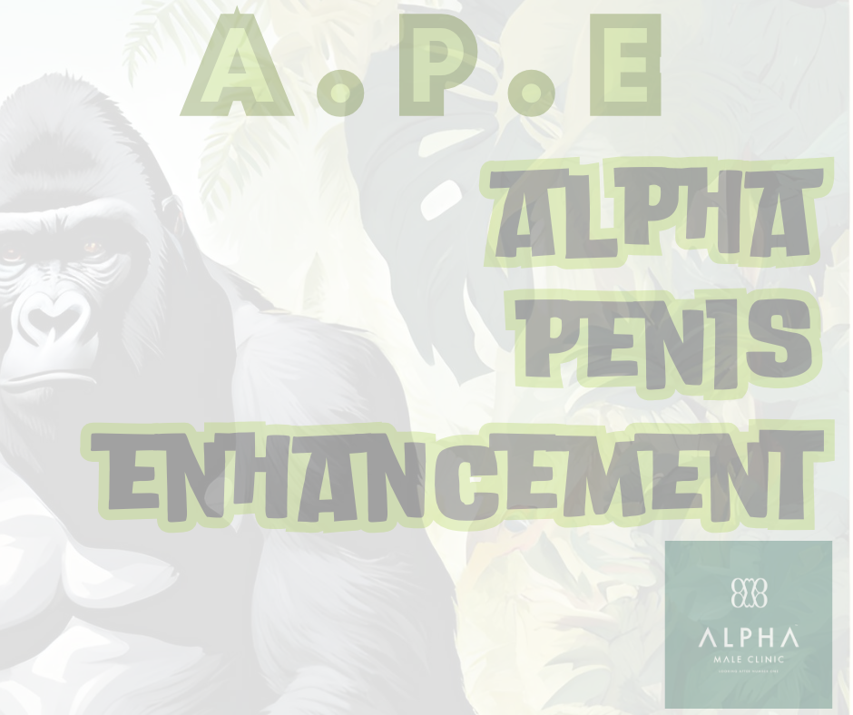 A.P.E, Alpha Penis Enhancement, treatment logo